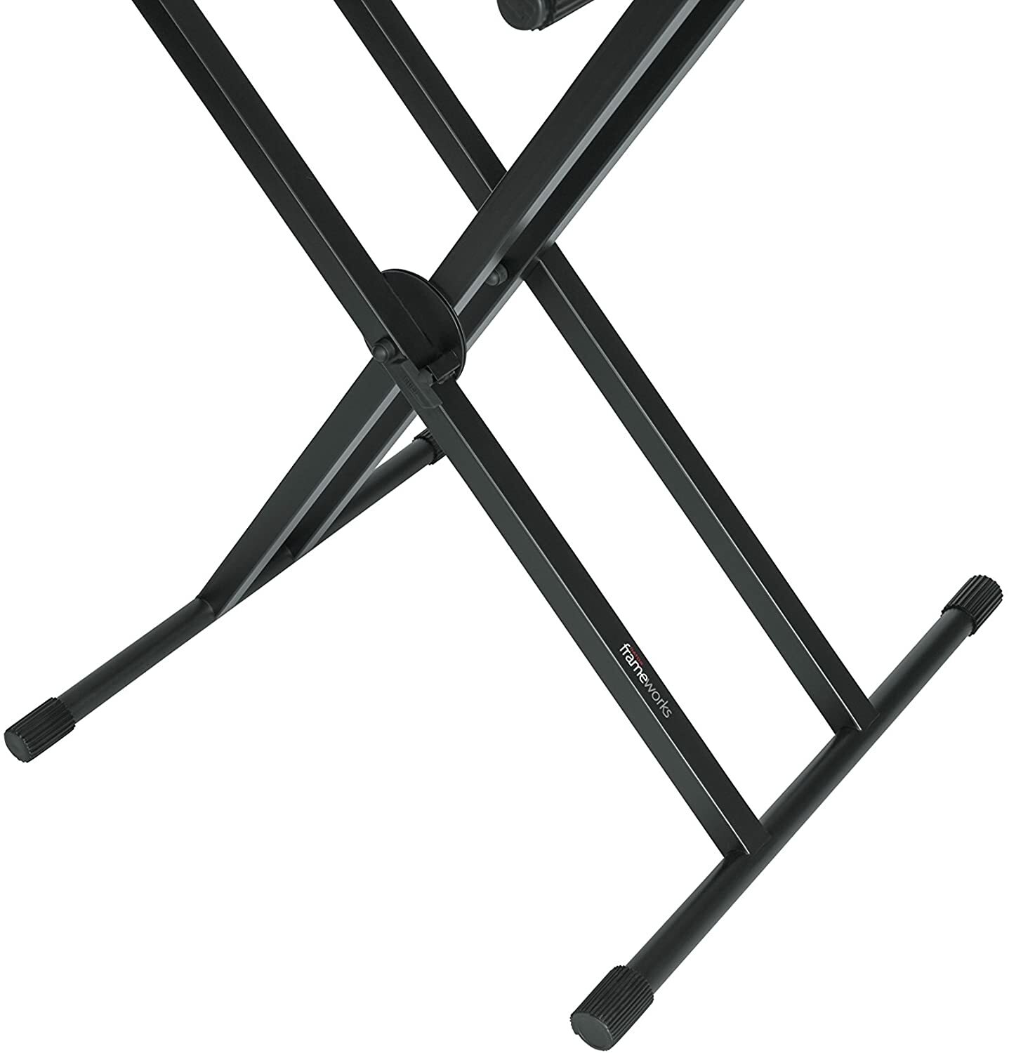 Gator Frameworks Deluxe Two Tier X-Style Keyboard Stand with Adjustable Height