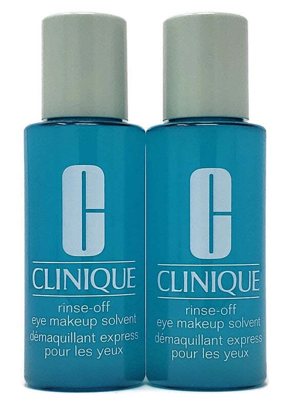 2 x Clinique Rinse-Off Eye Makeup Solvent 60 ml/2 oz Each Deluxe Sample