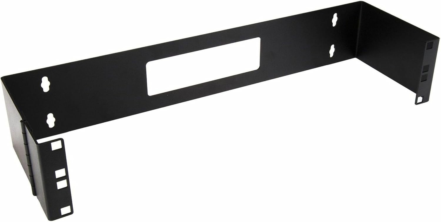 2U Hinged Wall Mount Patch Panel Bracket - 6 inch Deep - 19" Patch Panel Swin...