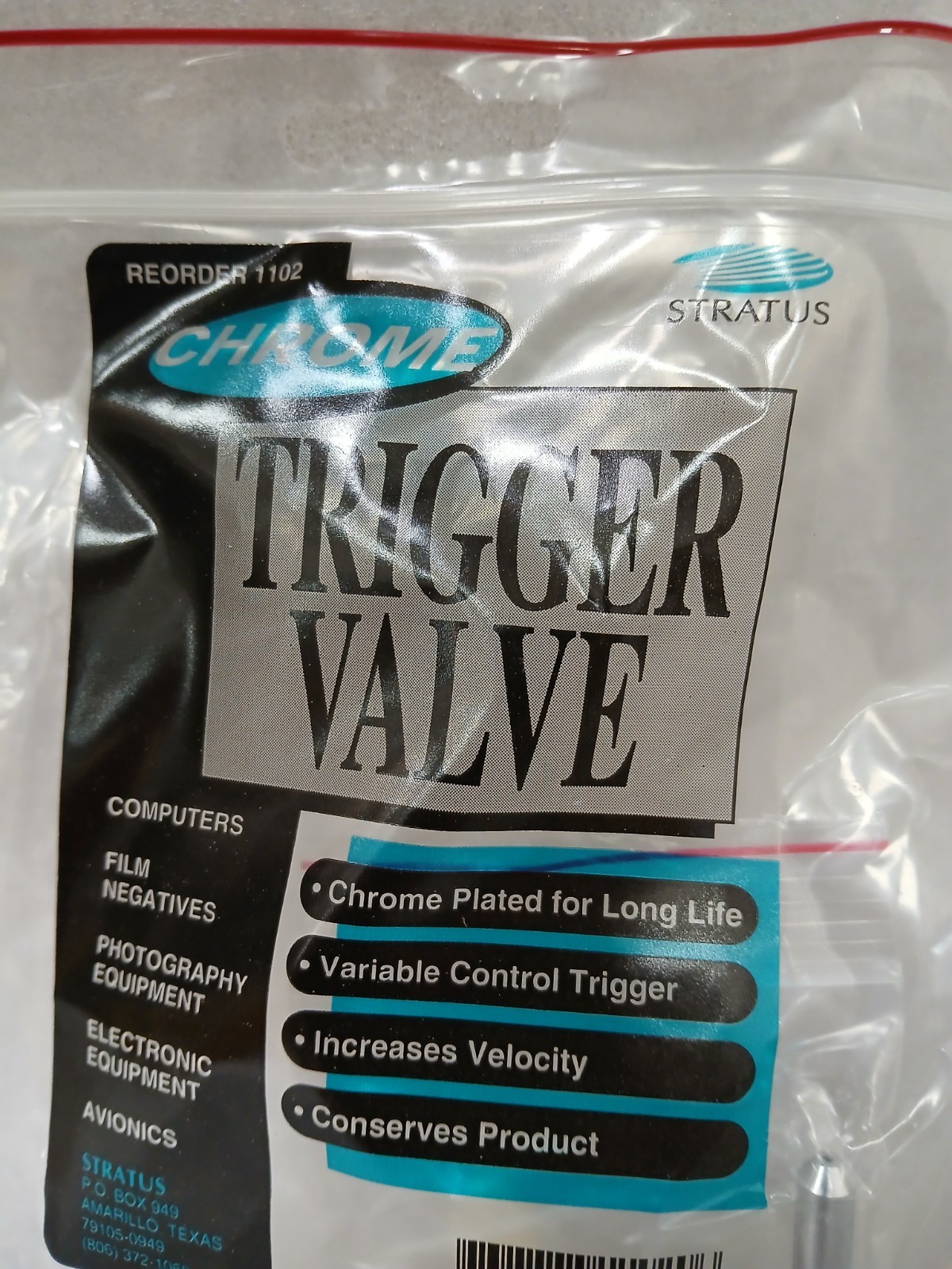 Stratus Chrome Trigger Valve ES 710V **NEW