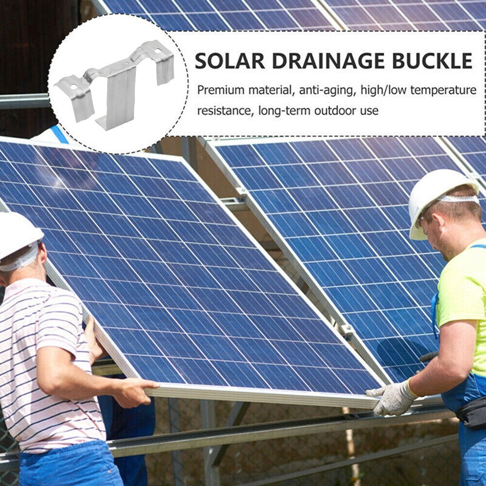 Water Guide Clip for Solar Panels Stainless Steel Drainage Buckle Easy Install