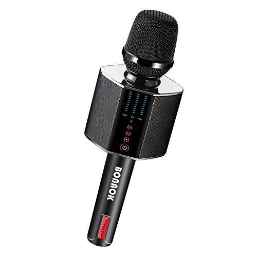 Karaoke Microphone, Portable Wireless Bluetooth Karaoke Mic for Adults&Kids