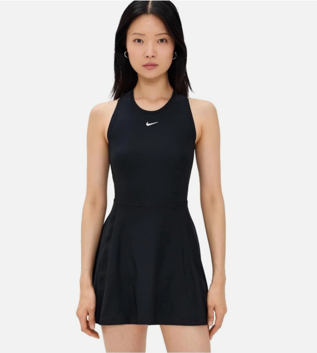 Nike Women’s NikeCourt Dri-Fit Victory Tennis Dress Sz XS NWT FQ1780-010 BLACK
