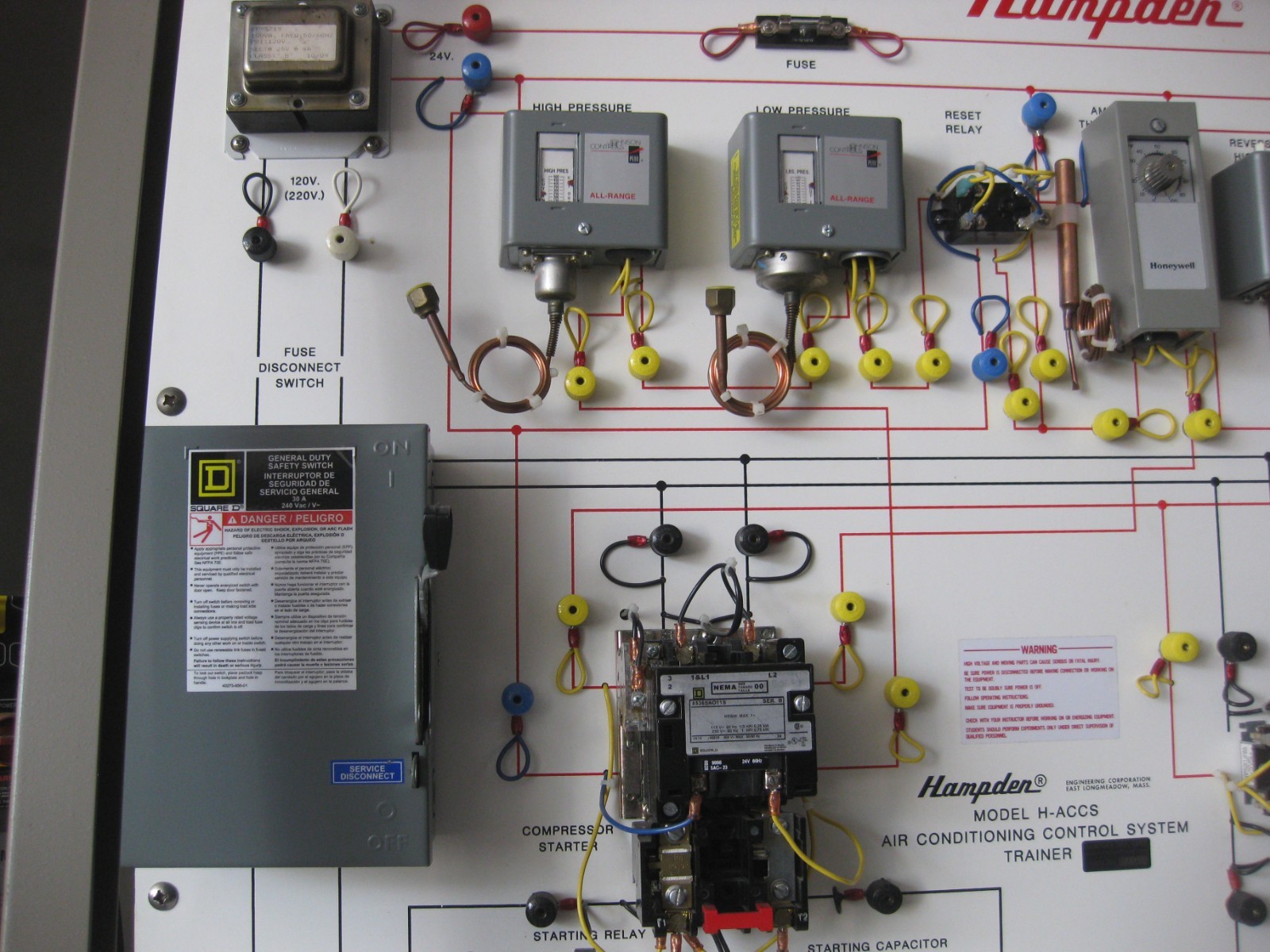 Hampden Model H-ACCS-1A Air Conditioning Control System Trainer