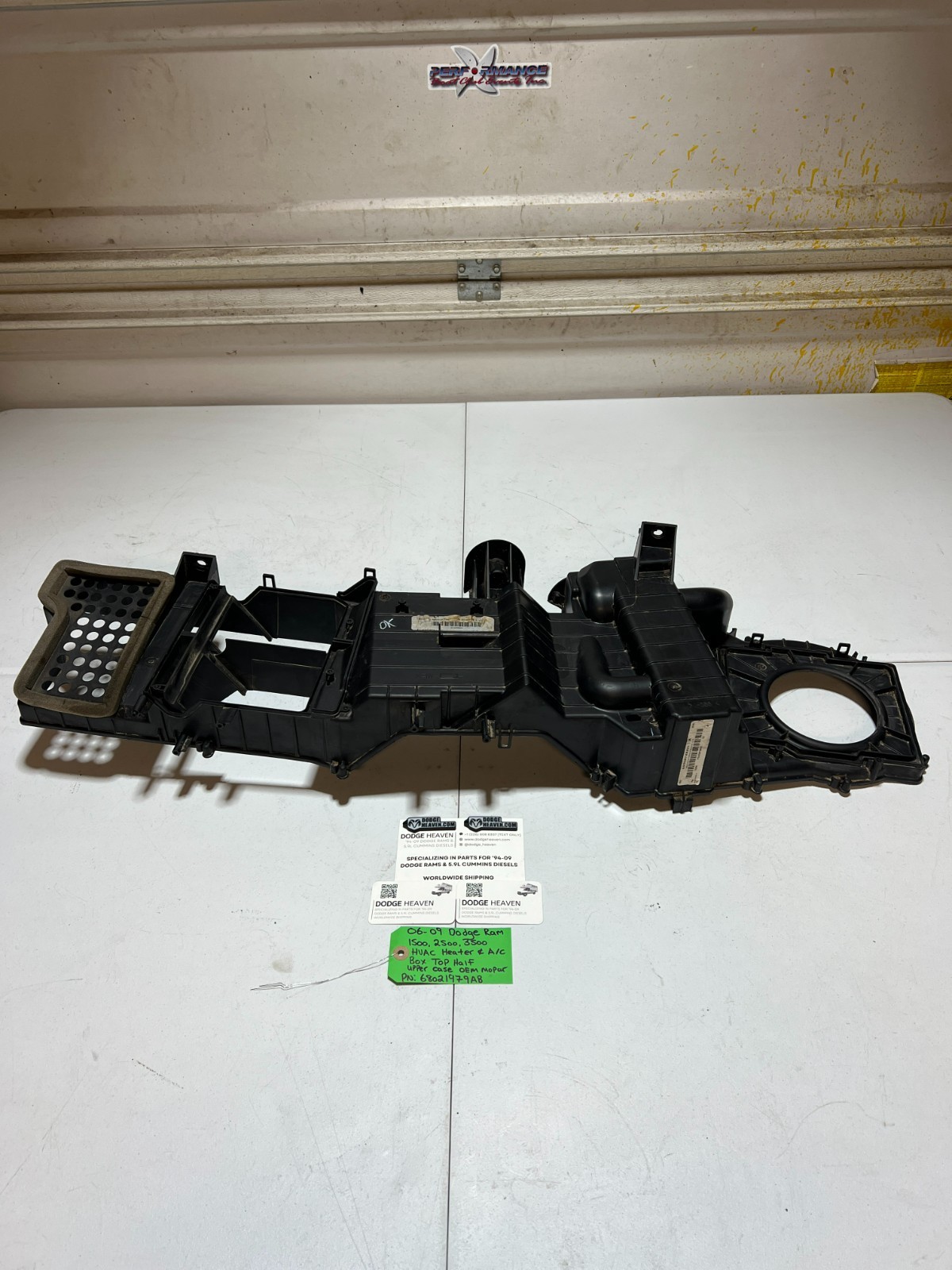 OEM 2006-2009 Dodge Ram 1500-3500 HVAC Heater AC A/C Box Top Case 68021979AB