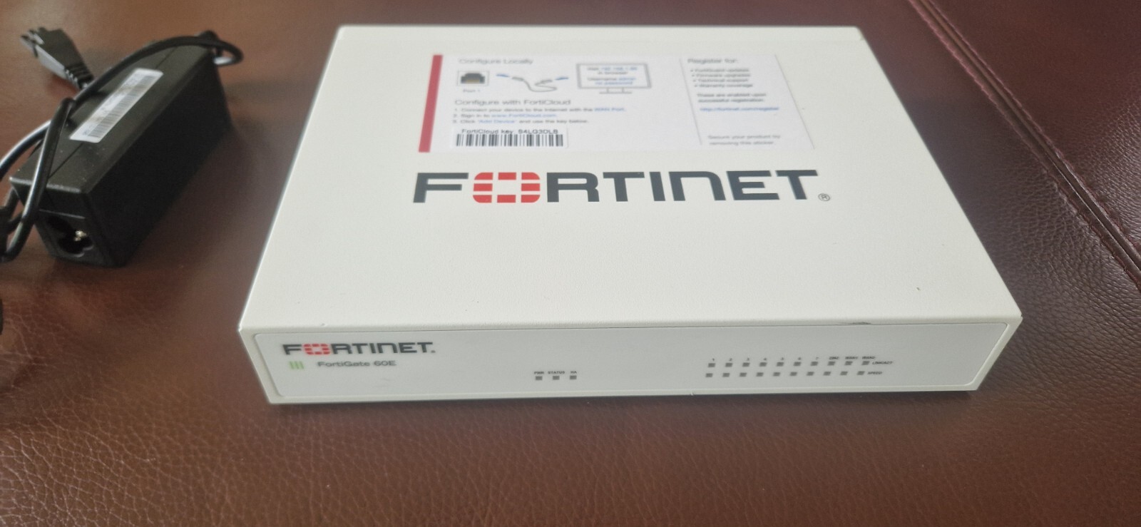 Fortinet Fortigate 60E  VPN Firewall with PSU