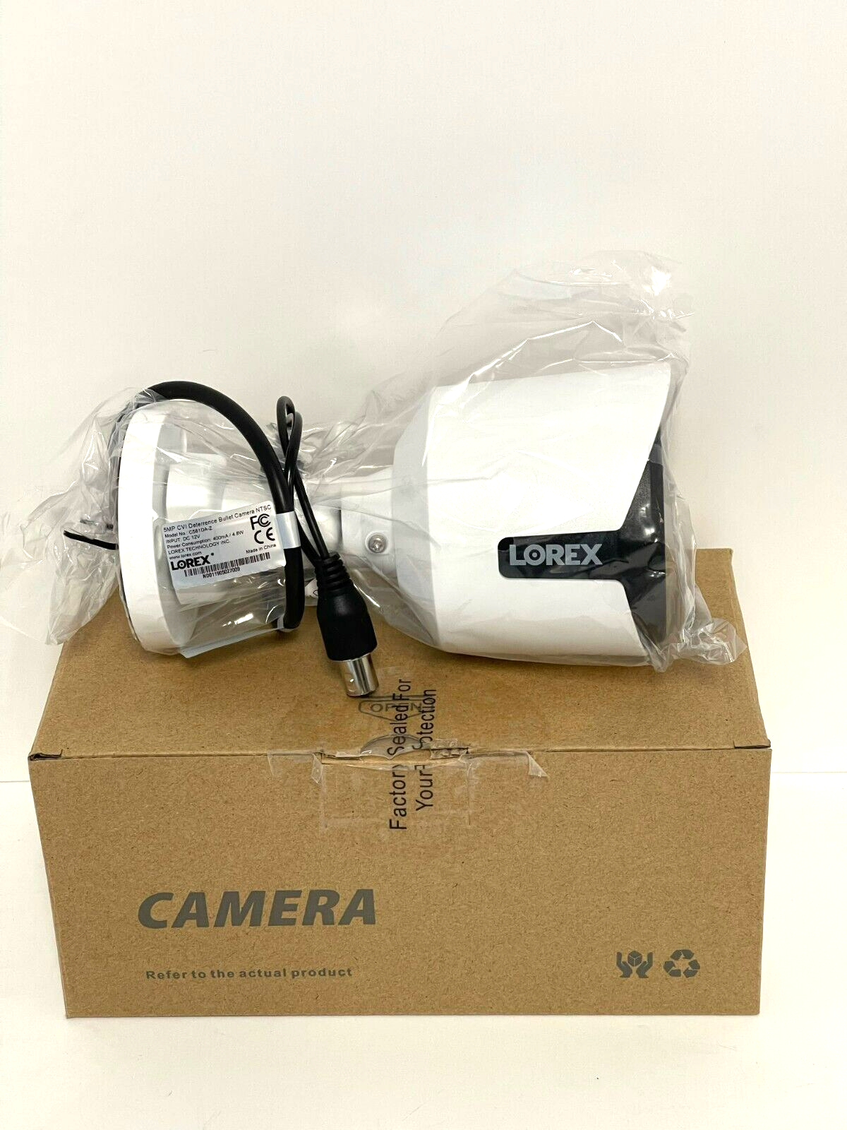 Lorex C581DA 5MP HD Active Deterrence Bullet Security Camera, New
