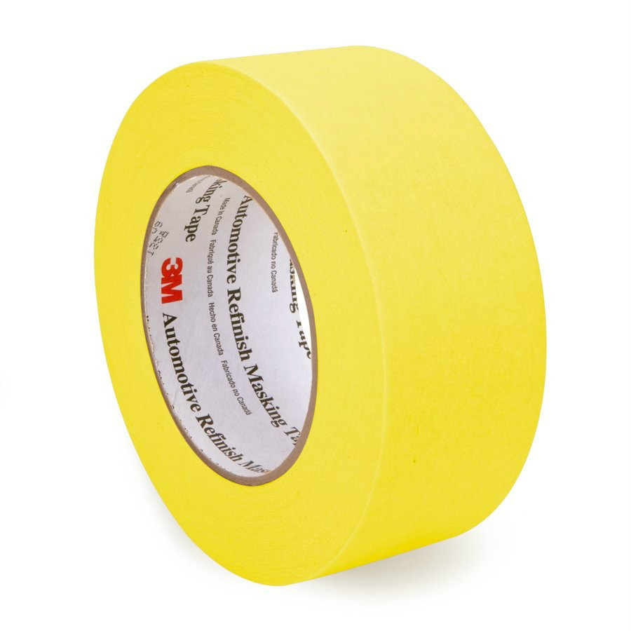 3M 6656 06656 2" Yellow Automotive Refinish Masking Tape 48 mm x 55 m 6 Rolls