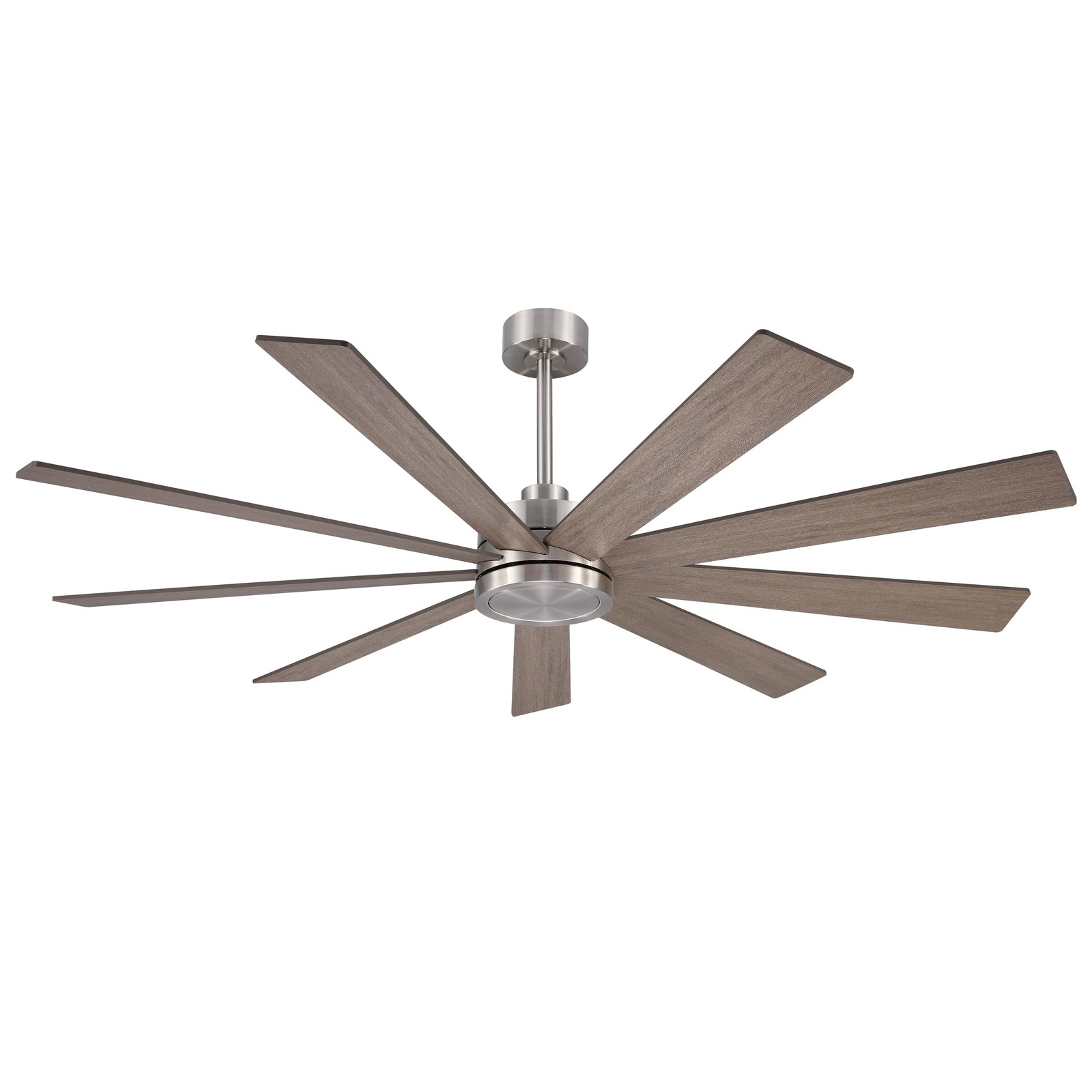 64" Ceiling Fan No Light, 6-Speed Noiseless Reversible DC Motor, 9 Blades Ind...