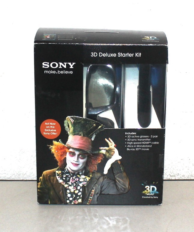 SONY 3D Alice In Wonderland Blu-Ray 3D Movie Deluxe Starter Kit