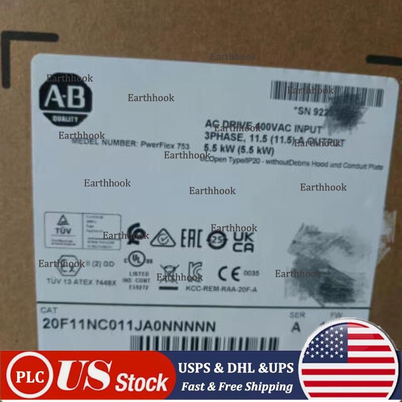 New Sealed AB 20F11NC011JA0NNNNN PowerFlex 753 AC Drive 5.5kw US Free Tax