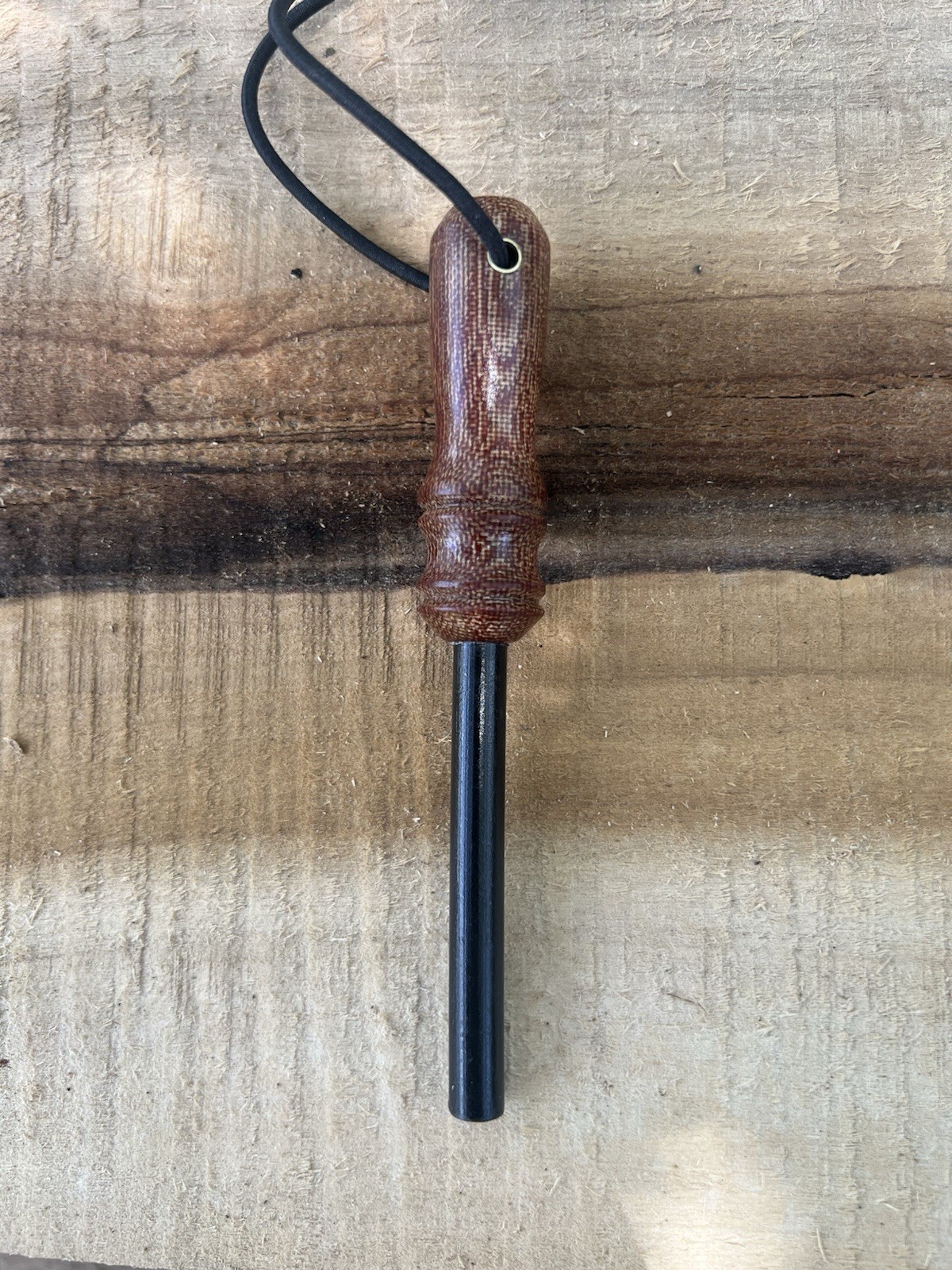 5/16 Ferro Rod Ferrocerium Firesteel Bushcraft Fire Starter Brown Canvas Micarta