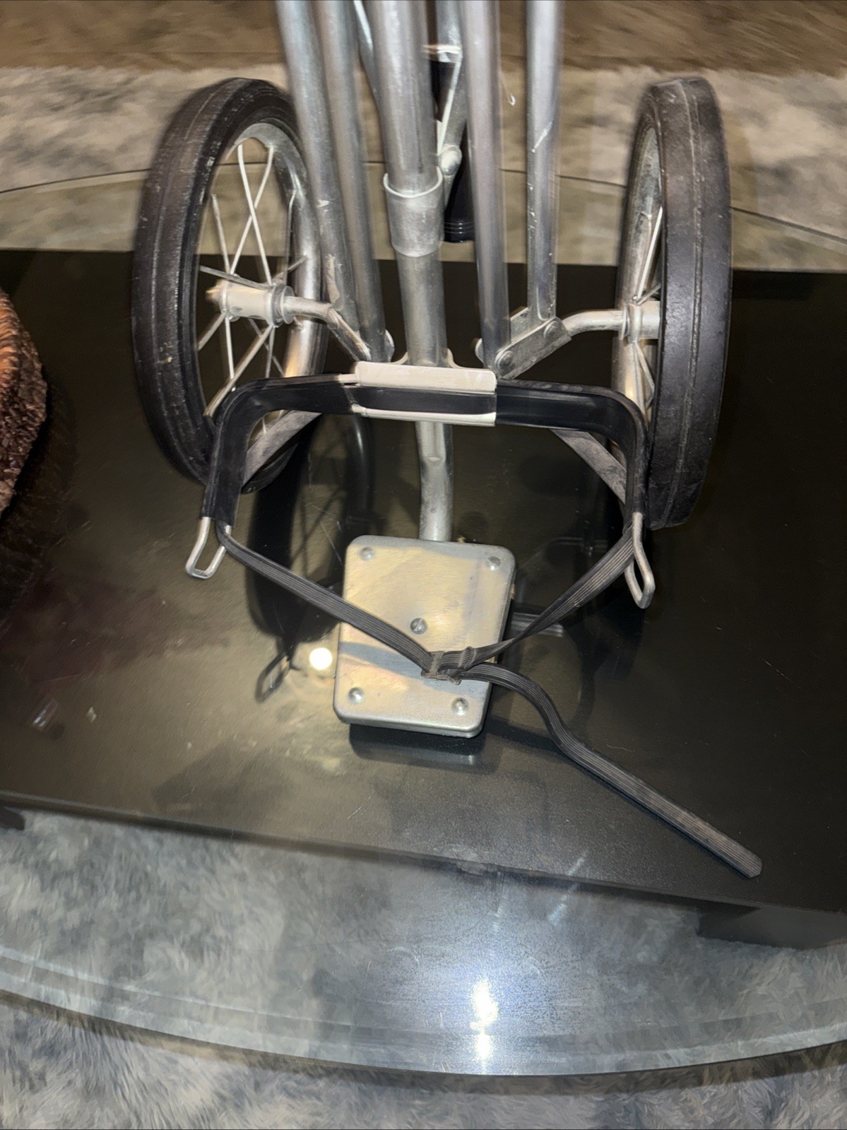 Vintage Travois 600 Golf Push Pull Cart Folding Lightweight Caddy 2 Wheel