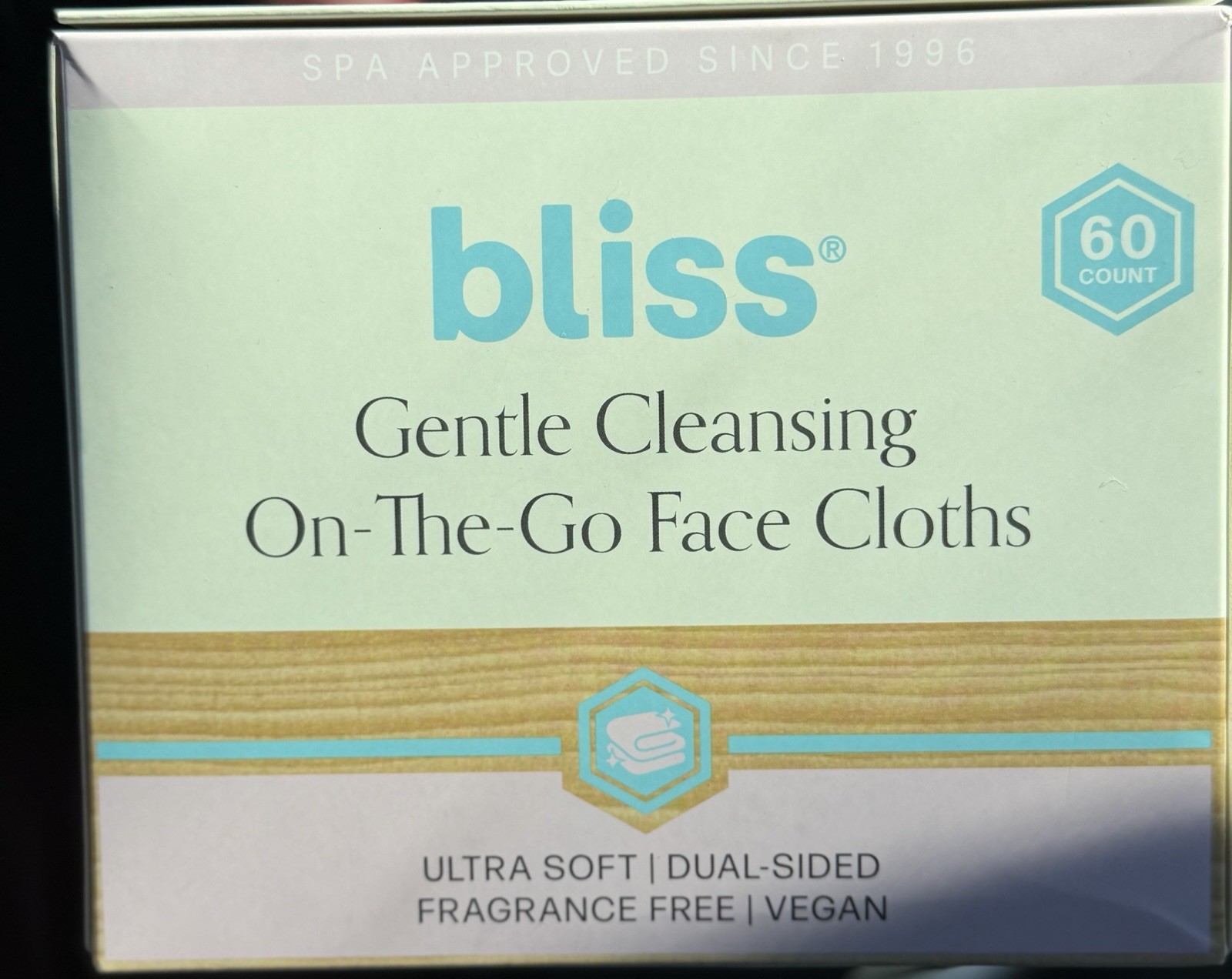 bliss Ultra Soft Dual-Sided Fragrance Free Vegan Face Cleansing Cloths 60ct