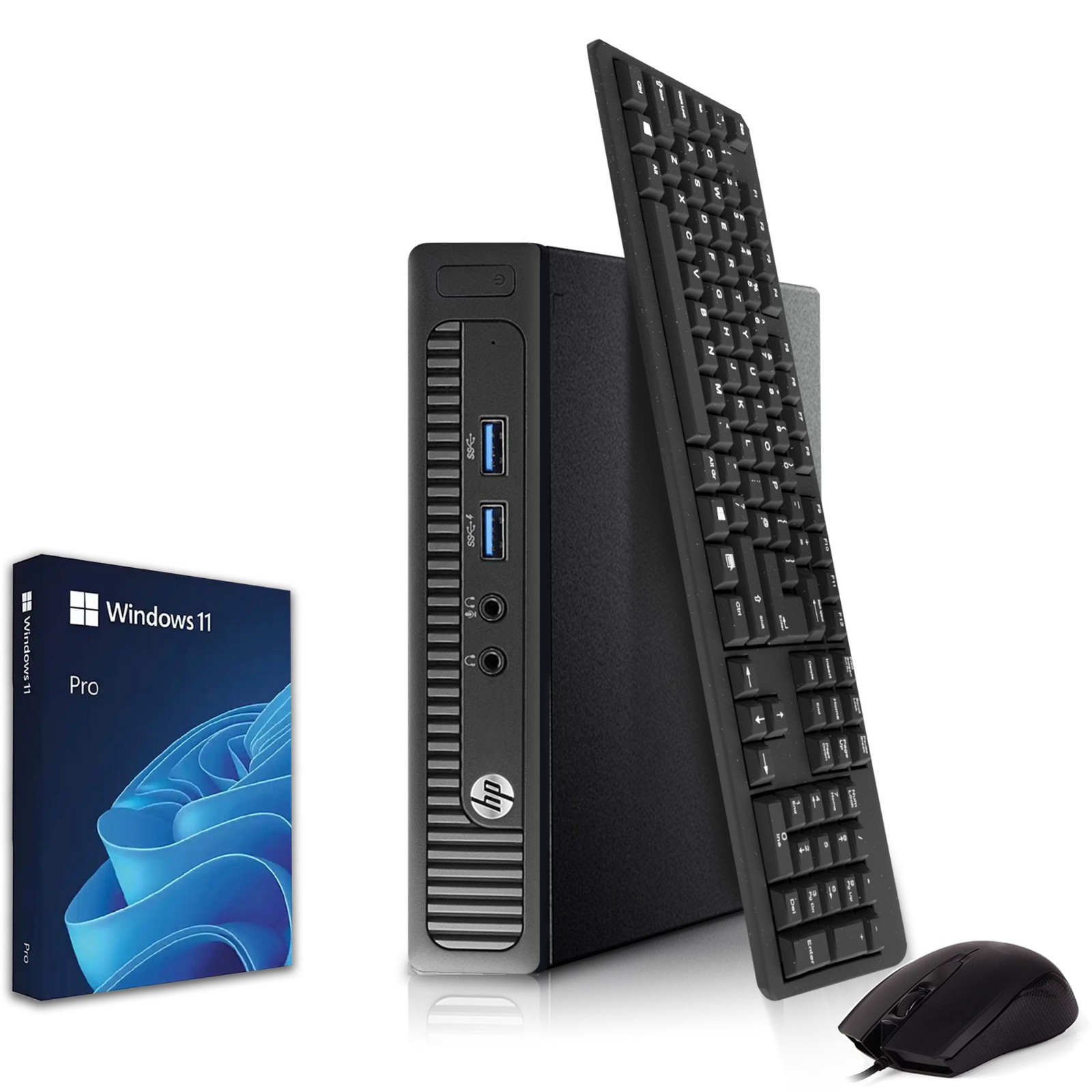 HP 800G1 Tiny Micro Desktop Computer Core i5 16GB Ram 1TB SSD Wi-Fi Win11 Pro PC
