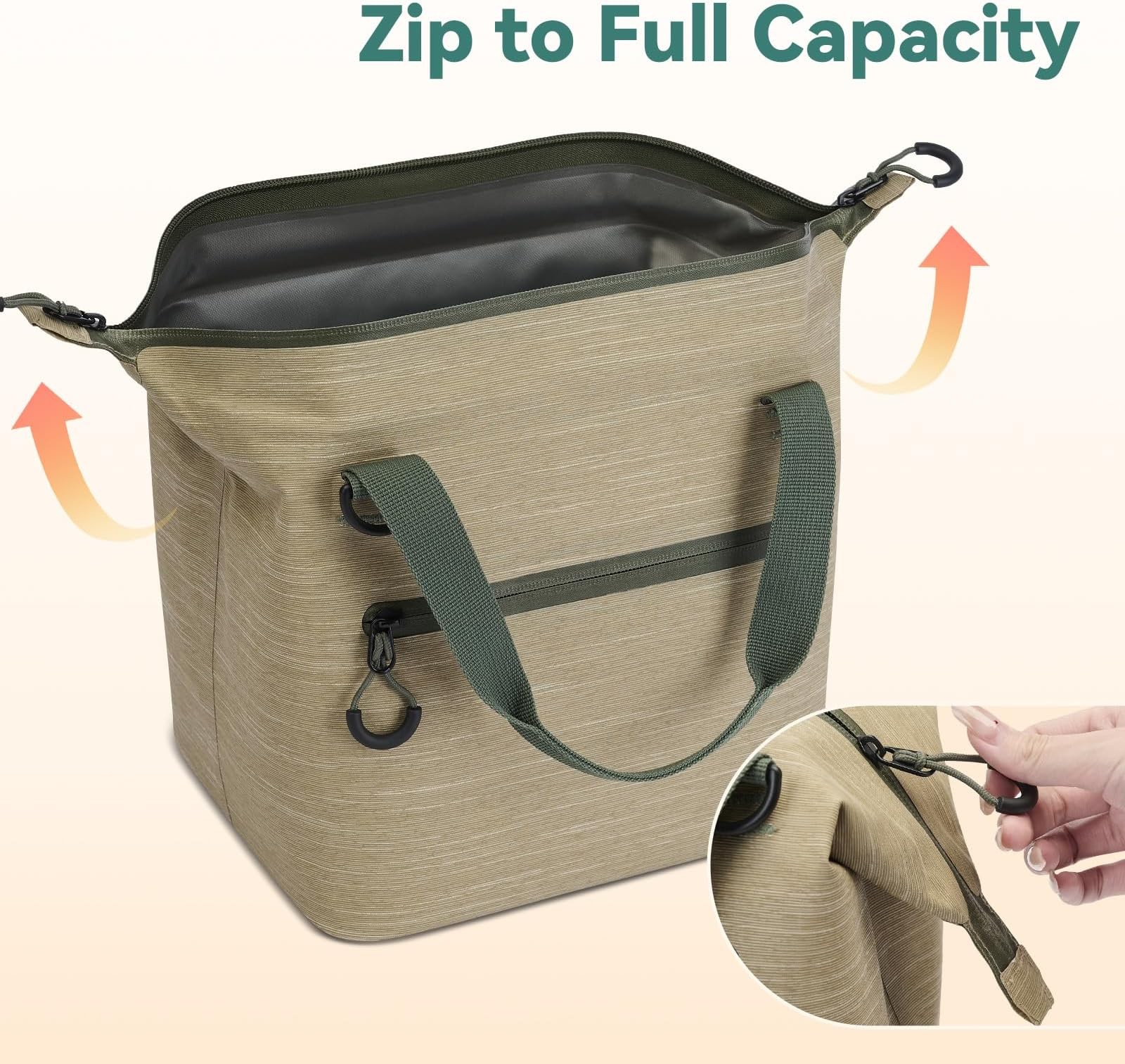 Coldbee Cooler Bag - Small Insulated Cooler Bag with Adjustable Shoulder Stra...