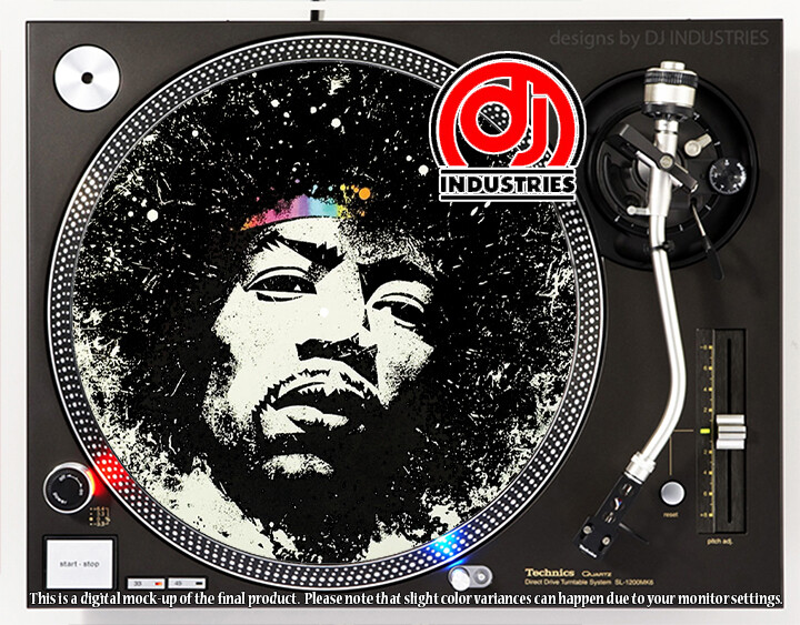 Jimi Hendrix 2 - 7"-12" DJ slipmat for LP turntable record player