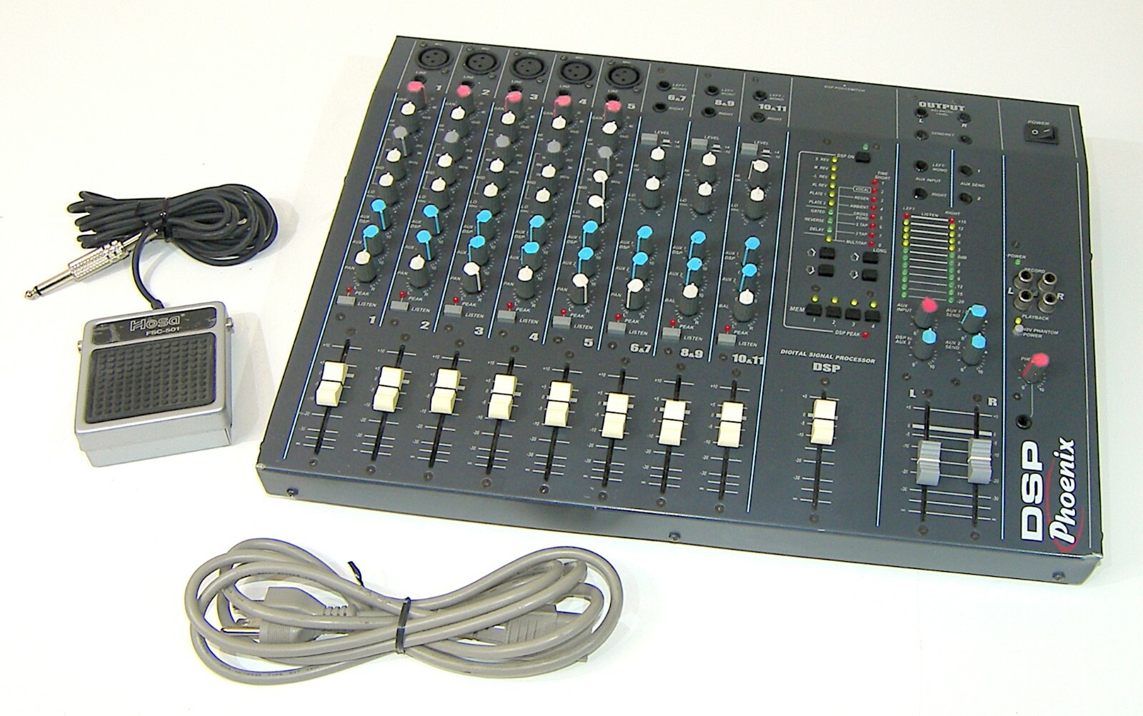 🔥【PRO SERVICED】RARE Phoenix DSP 11-Ch Pro Mixer w FX & Footswitch!XLR💥GUARANTY