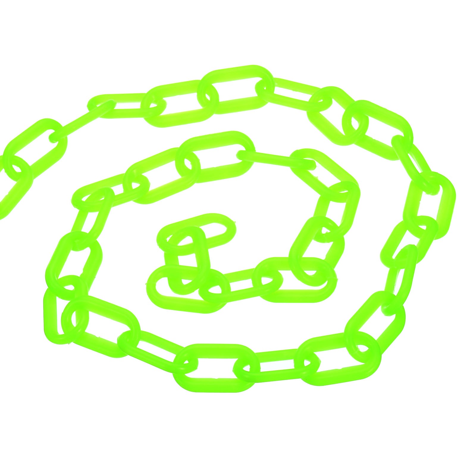 16Ft Plastic Barrier Chain Safety Barrier Chain Plastic Chain Links Green