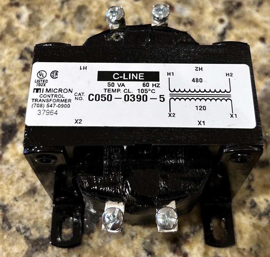 MICRON CONTROL TRANSFORMER (C-Line) C050-0390-5  NEW