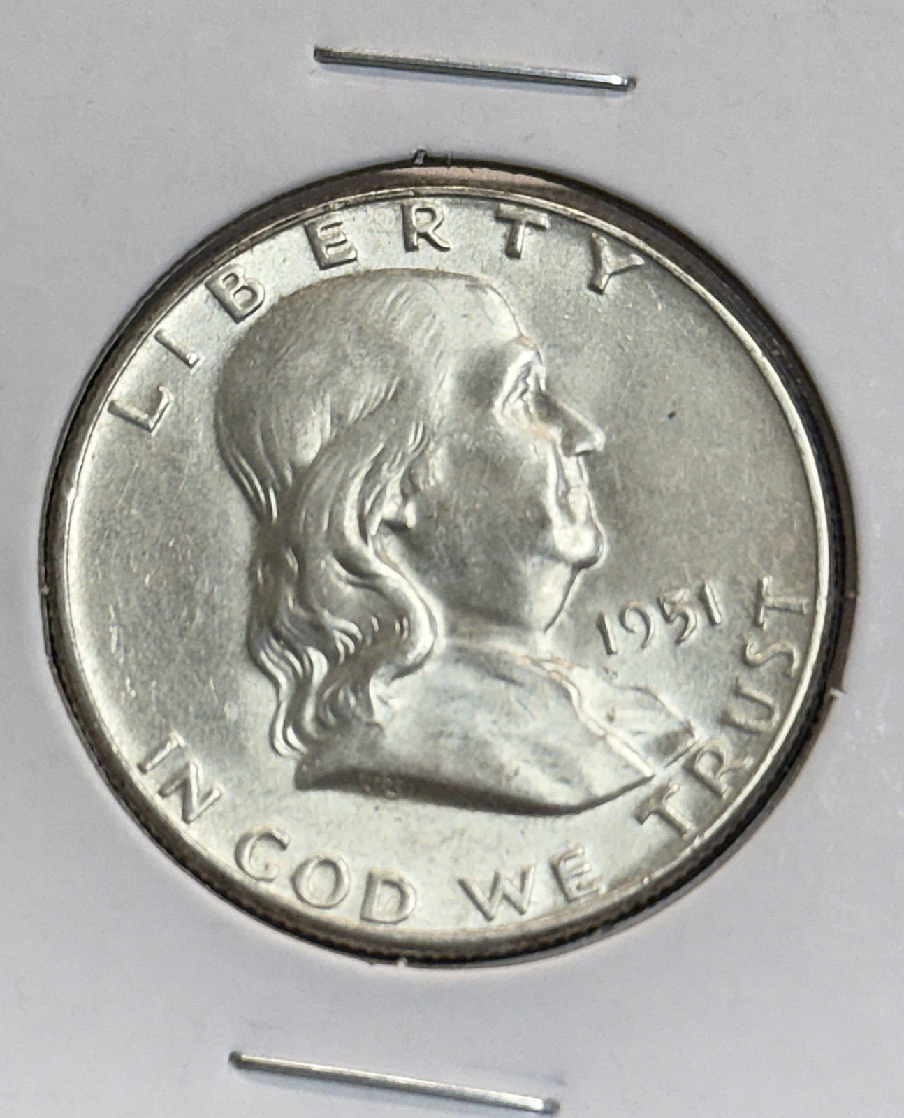 1951 Franklin Half Dollar, Nice Unc, (22122)