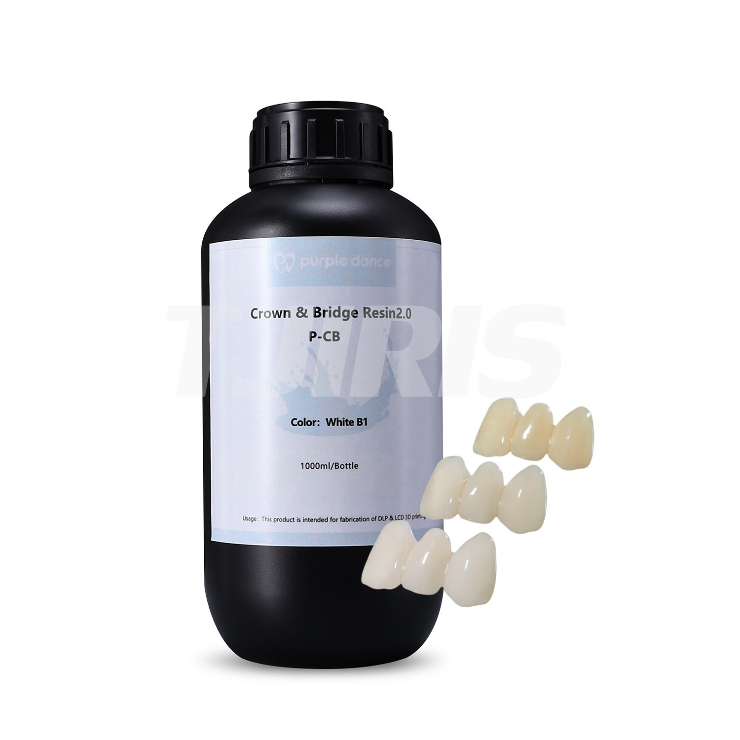 1kg Dental Temporary Crown & Bridge 3D Printing Resin for LCD DLP Printer