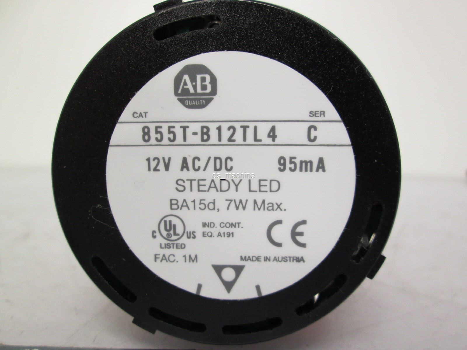 Allen Bradley 855T-B12TL4 Ser C LED Stack Light Module Red 12VAC/DC 95mA
