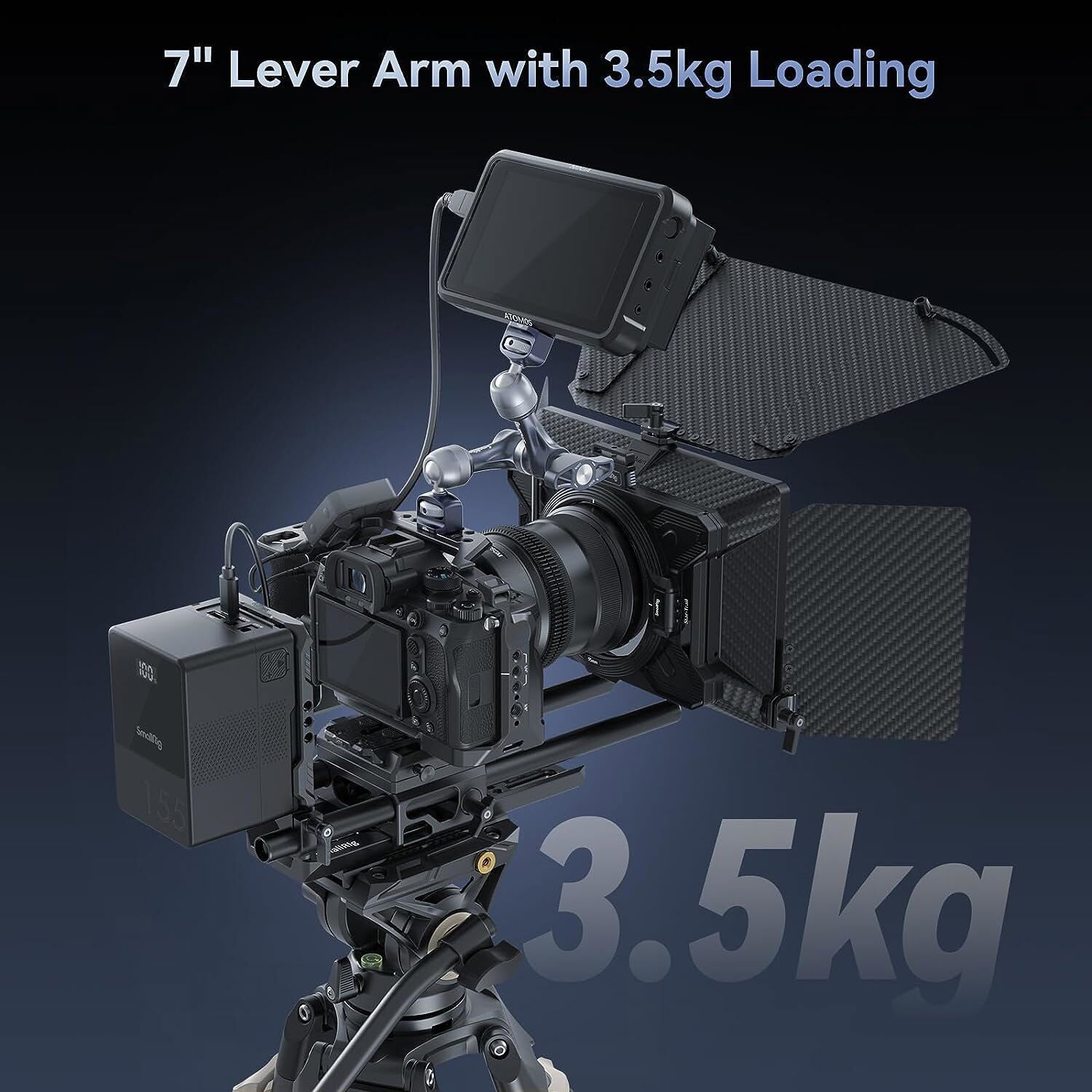 SmallRig 7" Rosette Magic Arm, Articulating Arm with 1/4"-20 Screws for Camera