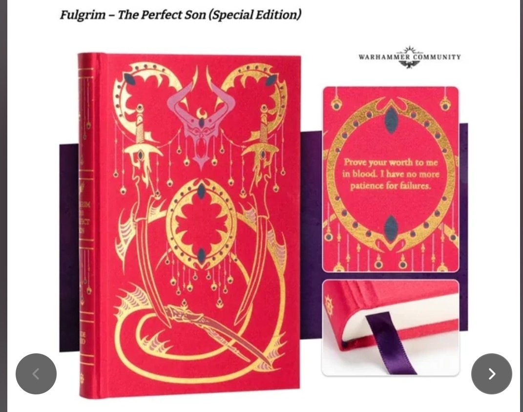 Fulgrim The Perfect Son Black Library Special Edition #683 New