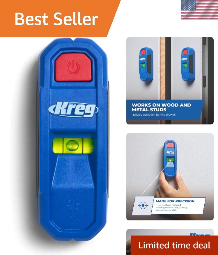 Laser-Mark Magnetic Stud Finder Tool for Effortless Home Projects