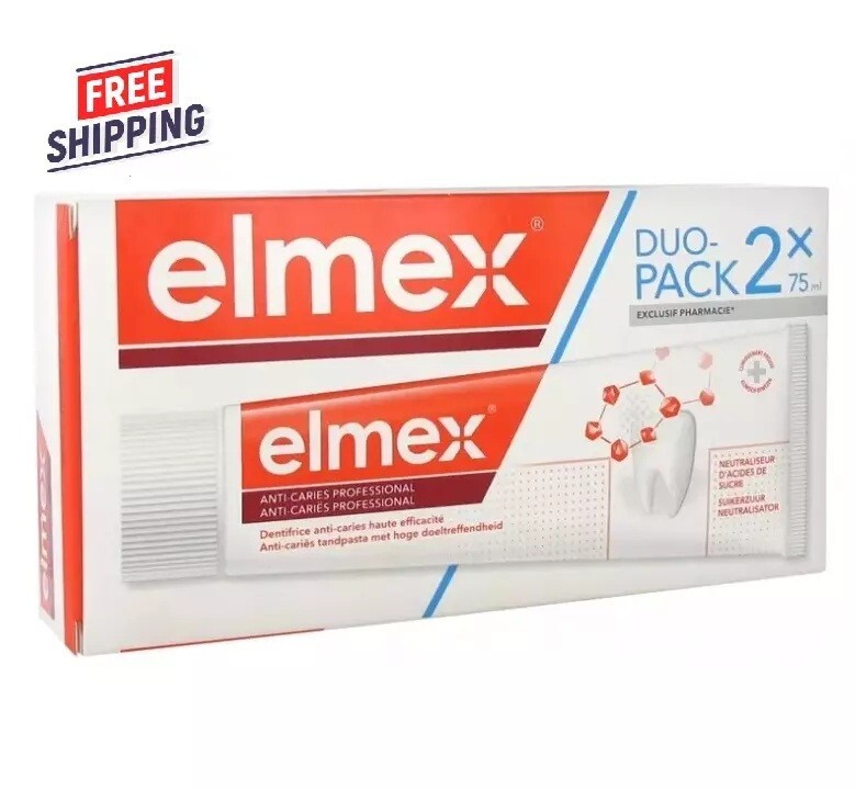 2 PACK Elmex Anti-Decays Professional Toothpaste 75ml EXP 10/2027
