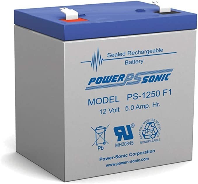 Powersonic NEW! 12V 5AH Alarm Security Fire System Battery 12Volt 5Amp Hour SLA