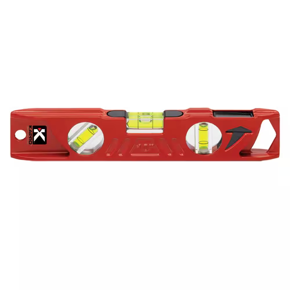 Kapro 923 - Professional Cast Aluminum Torpedo Level Plumb Site View Vial - 10