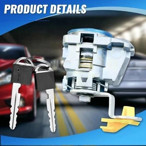 Left Front Drivers Side Door Lock Cylinder with Two Keys Fit for Nissan Altima