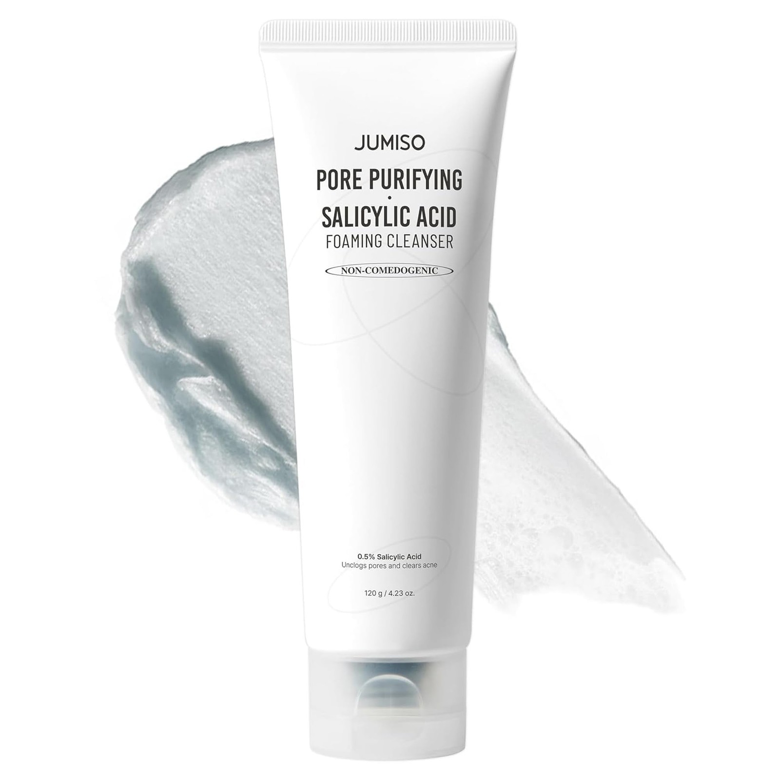 Jumiso Salicylic Acid 0.5 Bha Foaming Cleanser Blue Clay Ph Face Wash For Oily
