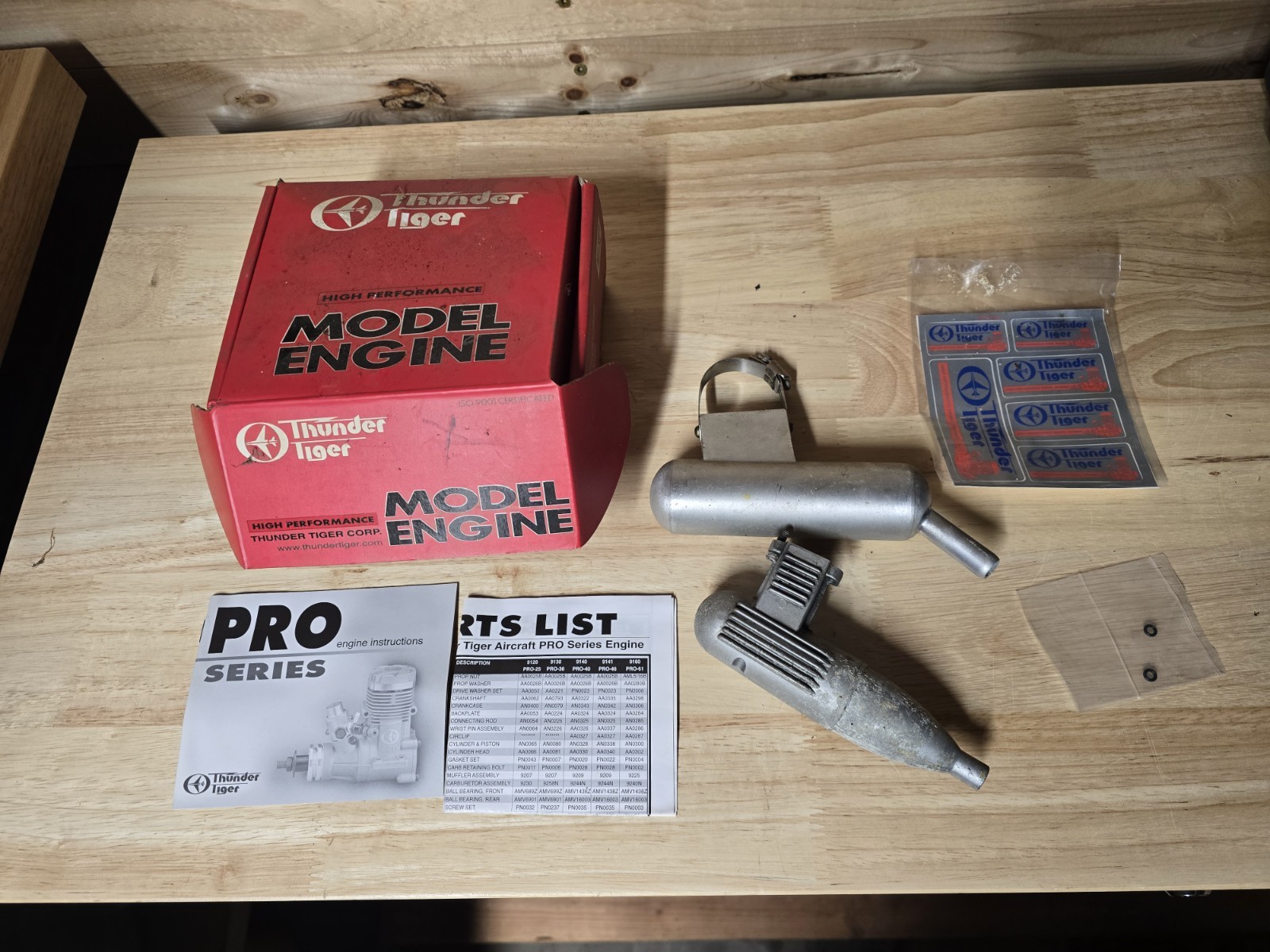 Thunder Tiger PRO-46-9141-RC Model Airplane Engine PARTS ONLY READ