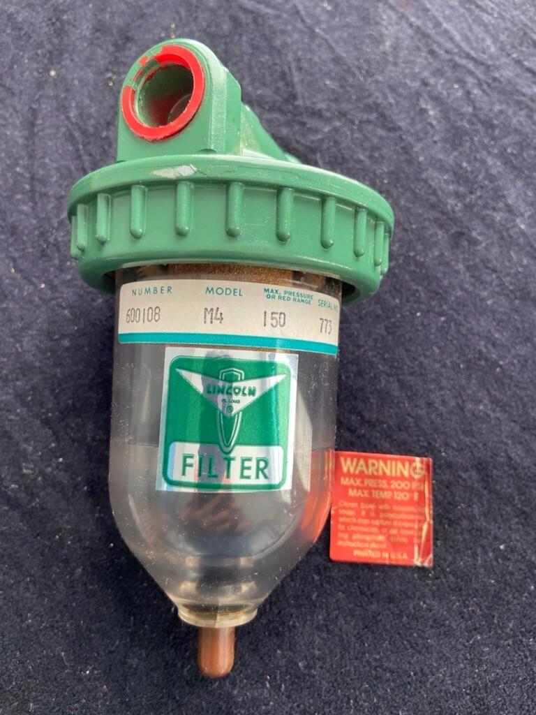 Lincoln #600108 Industrial Air Line Filter Model M4