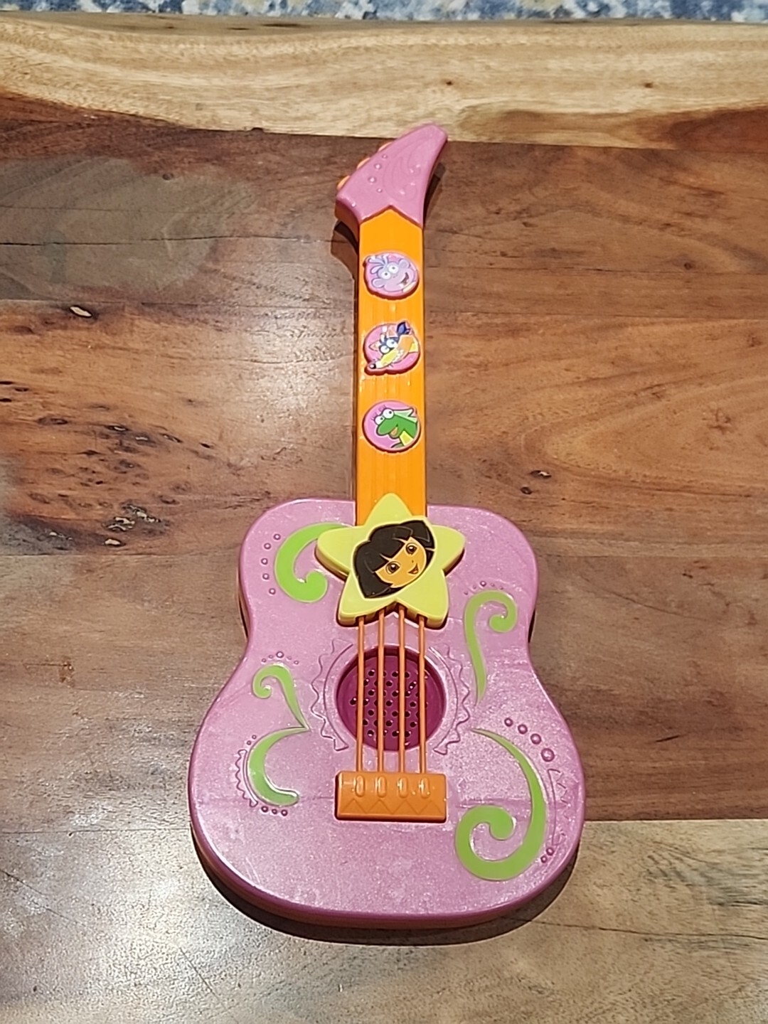 Fisher Price Dora The Explorer Strum Along Tunes Guitar Musical Instrument WORK!