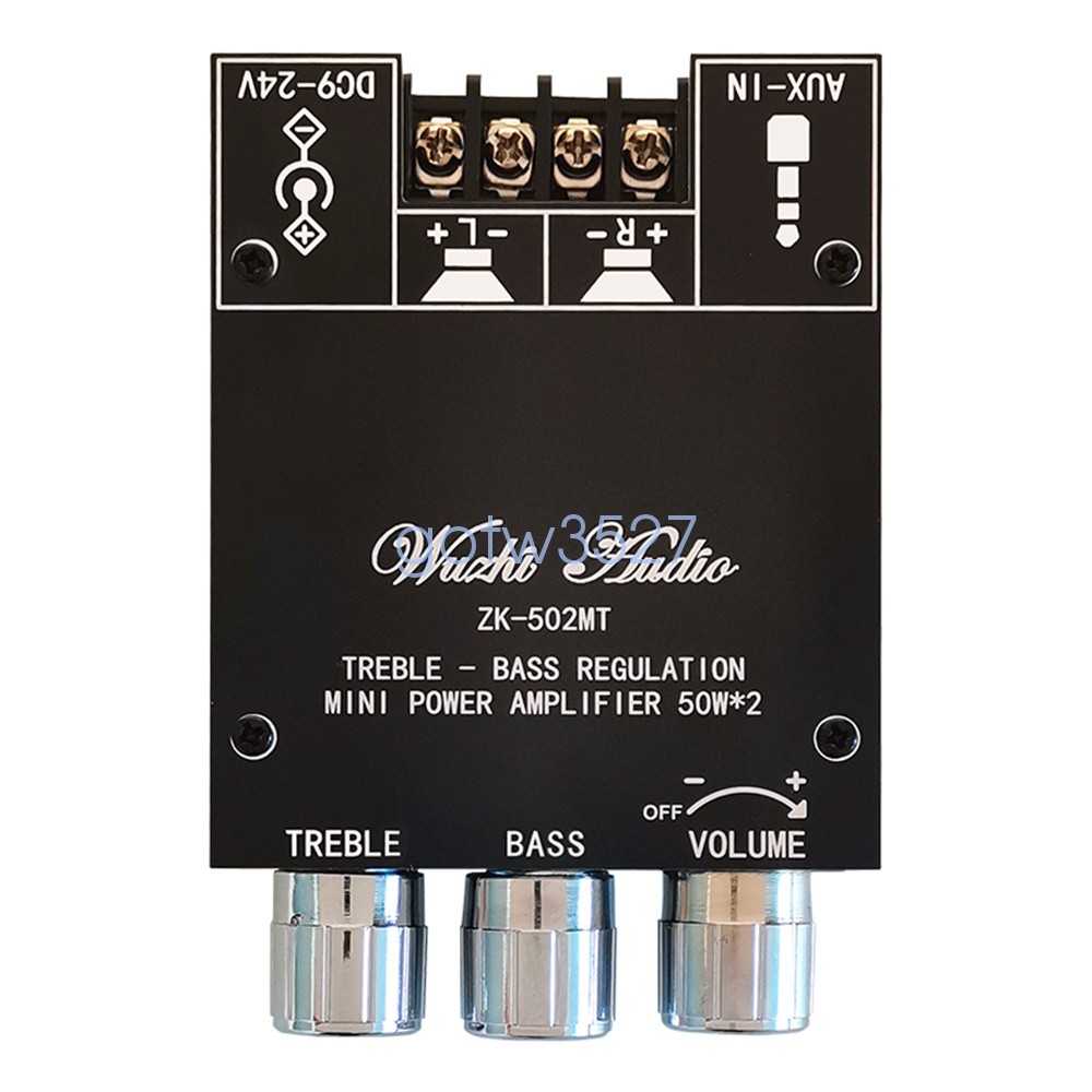 502MT 50Wx2 Bluetooth Audio Amplifier Module with Tone Control 2-Channel Stereo