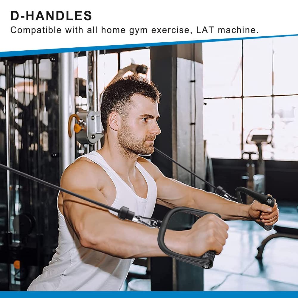 D Handle Cable Attachment Cable Machine Handles Non-Slip and Comfortable Soli...