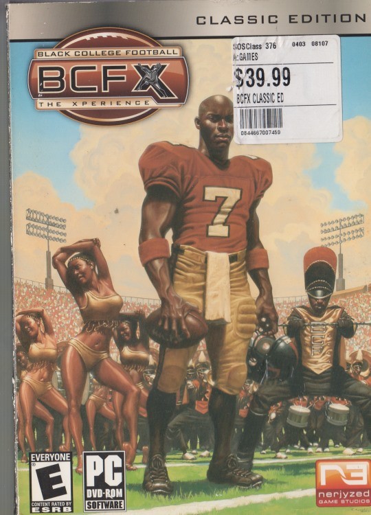BCFX: Black College Football: Xperience Classic w/ Manual PC DVD sports game BOX