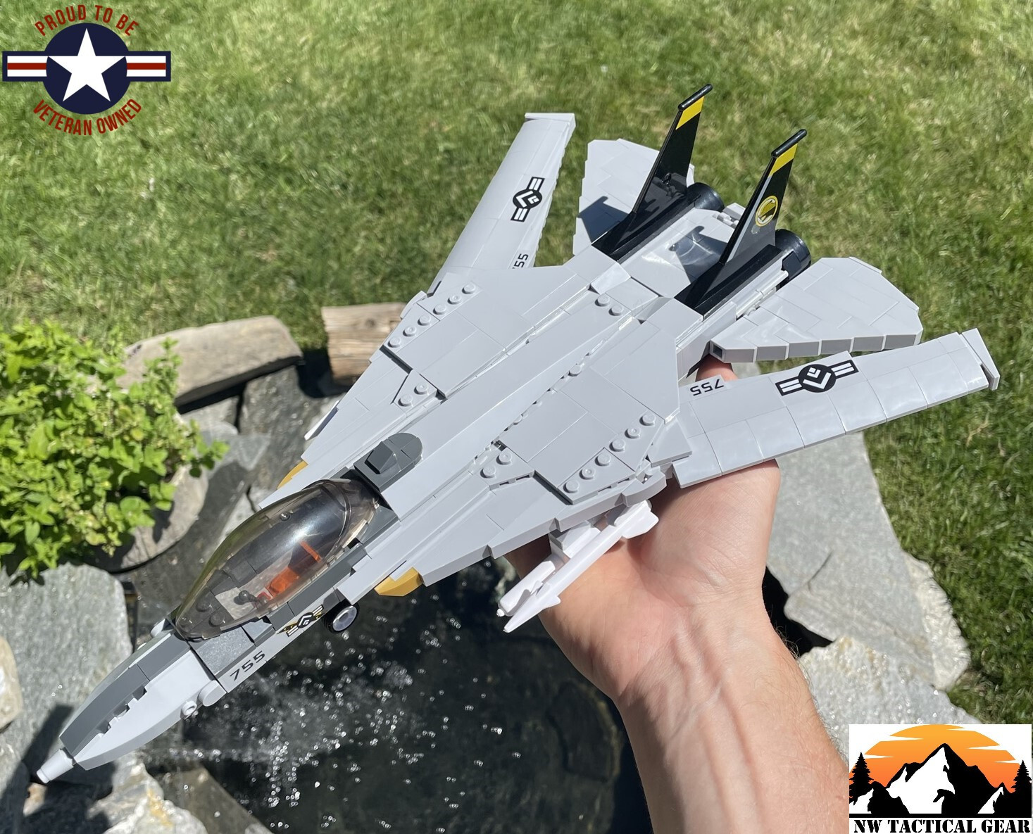 F-14 Tomcat Fighter Jet Building Blocks Military Bricks Model in Authentic Box