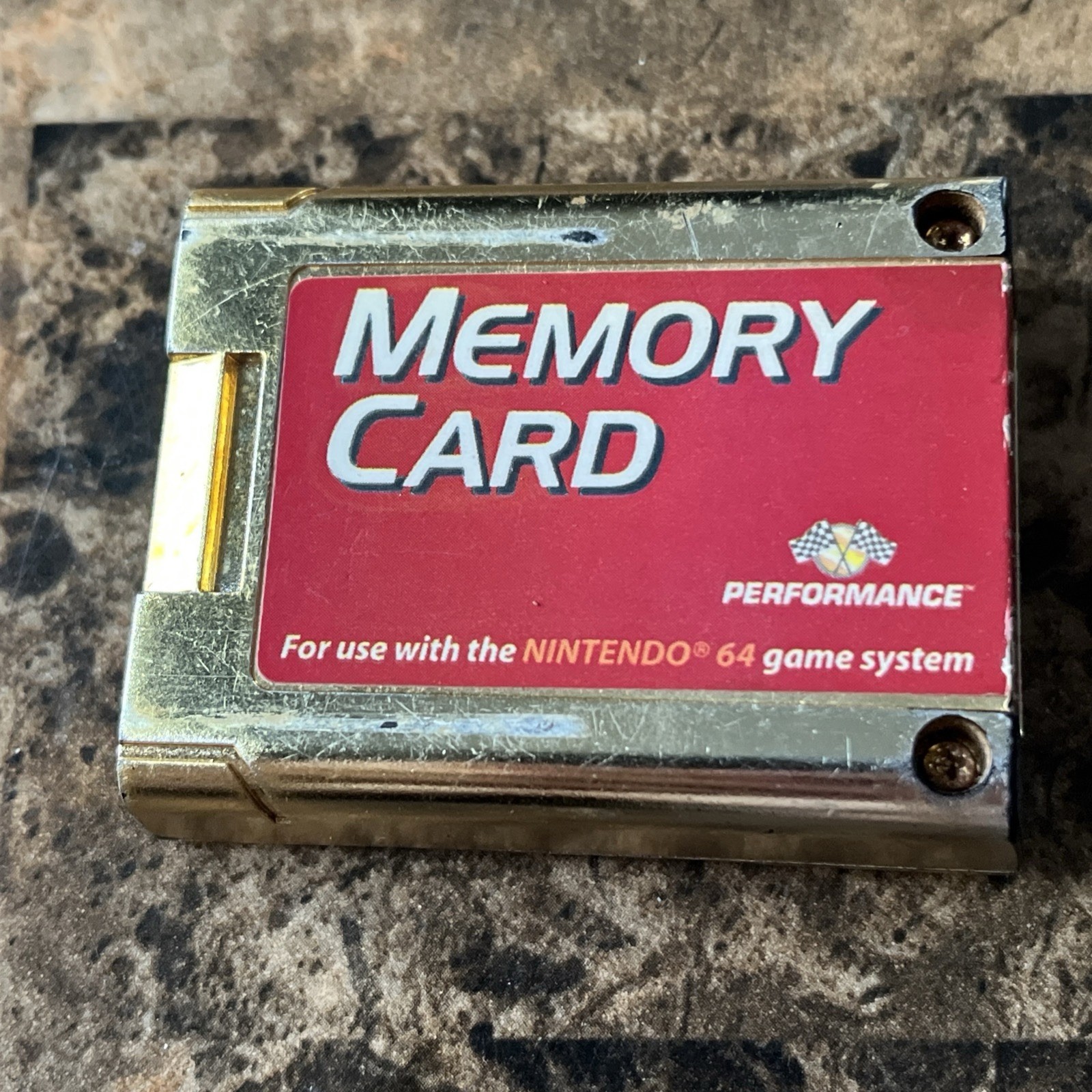 Nintendo 64 N64 Gold Memory Card Toys R US Store Exclusive TESTED