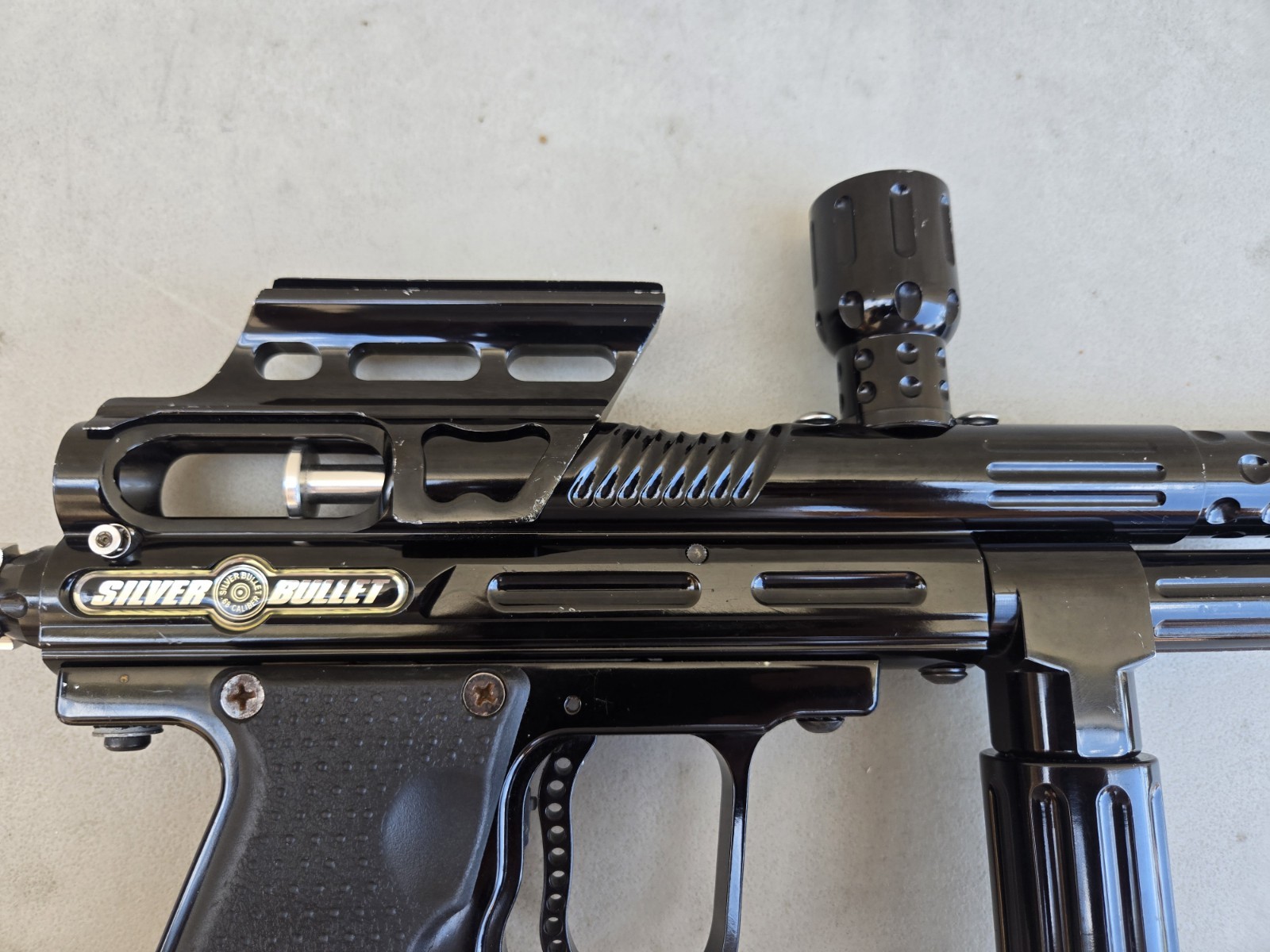 Psycho Ballistics Silver Bullet LCD Paintball Gun - Black