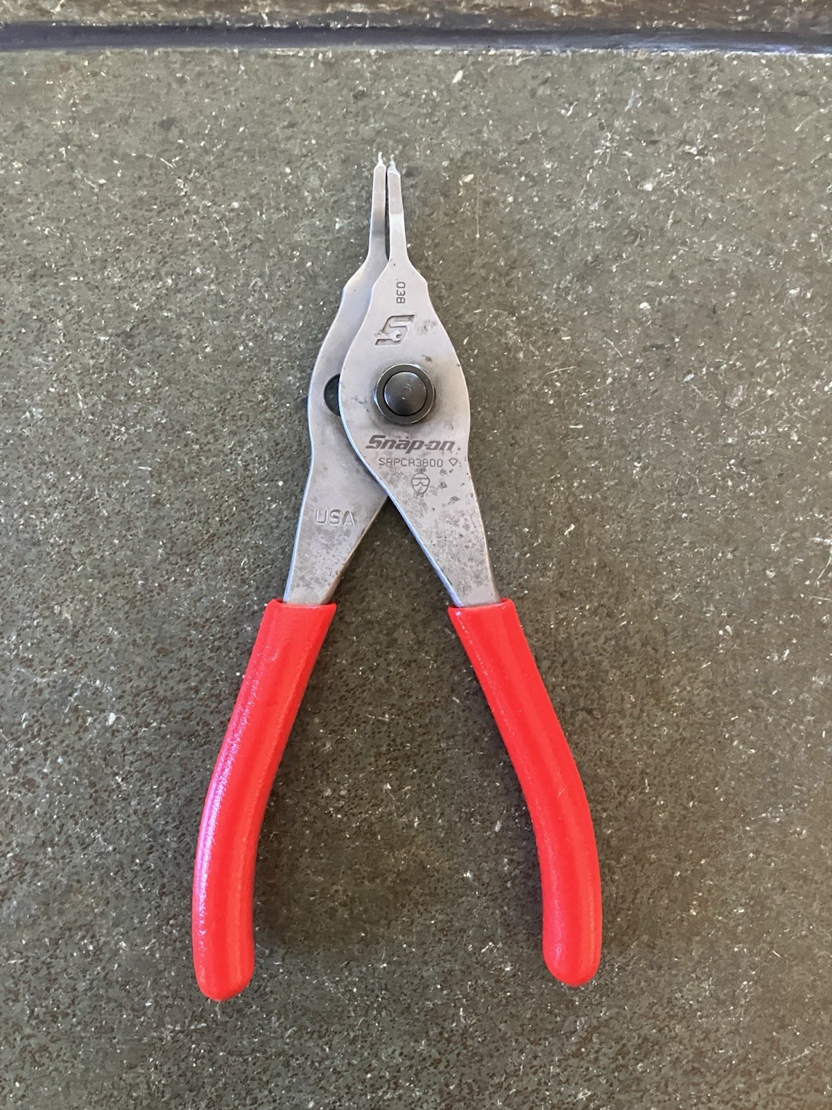 Snap-on  SRPCR3800 Red Cushion Grip Snap Ring Pliers / USA