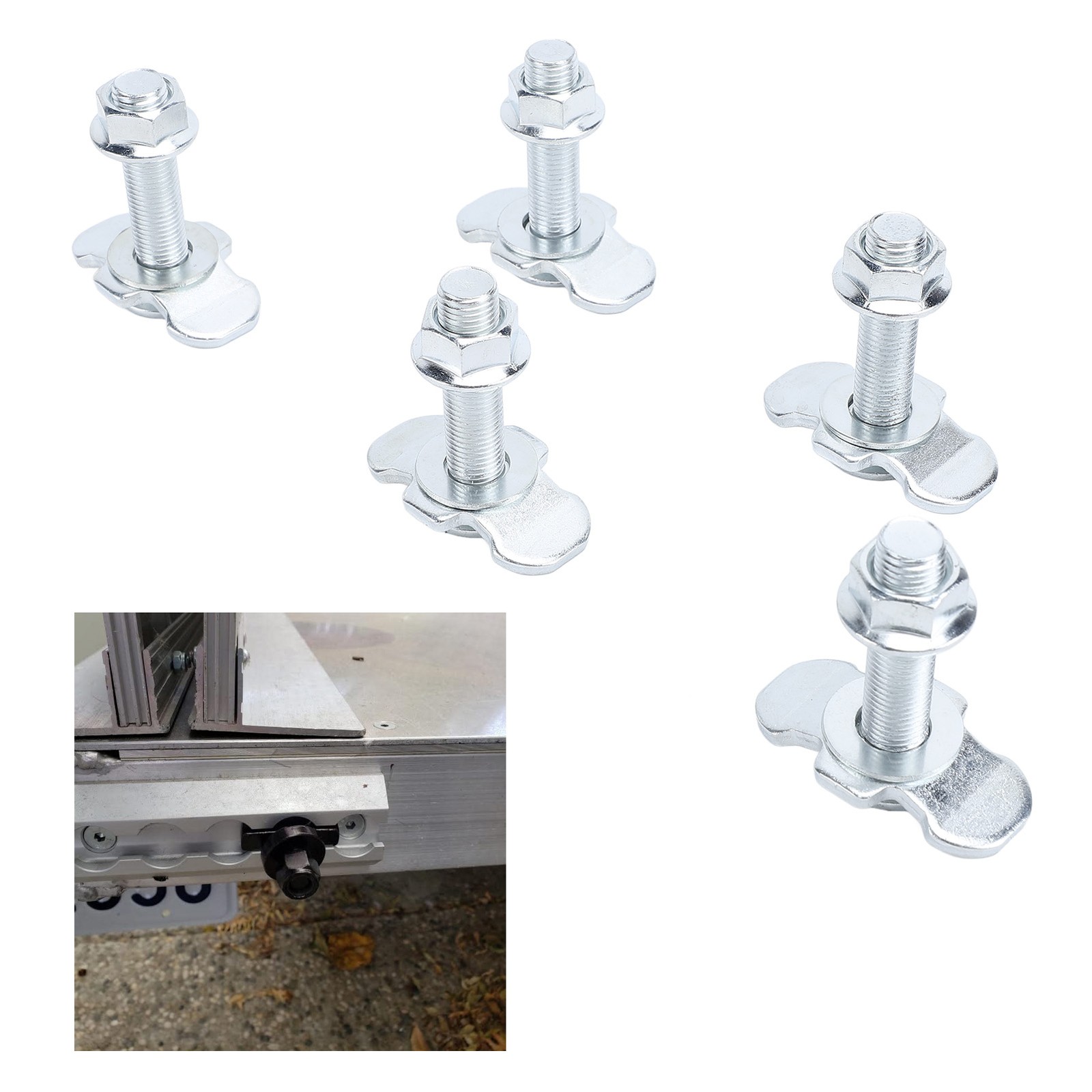 5pcs L Track Double Lug Threaded Stud Nut For Cargo Control