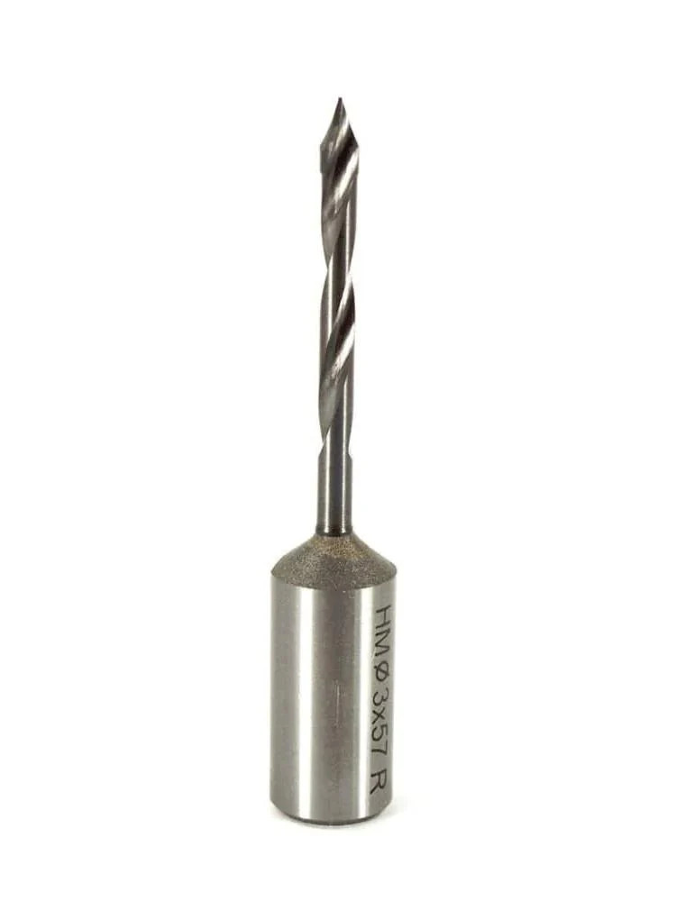 Whiteside DT3-57SC Right Hand V-Point Dowel Drill, 3mmCD, 57mmOAL