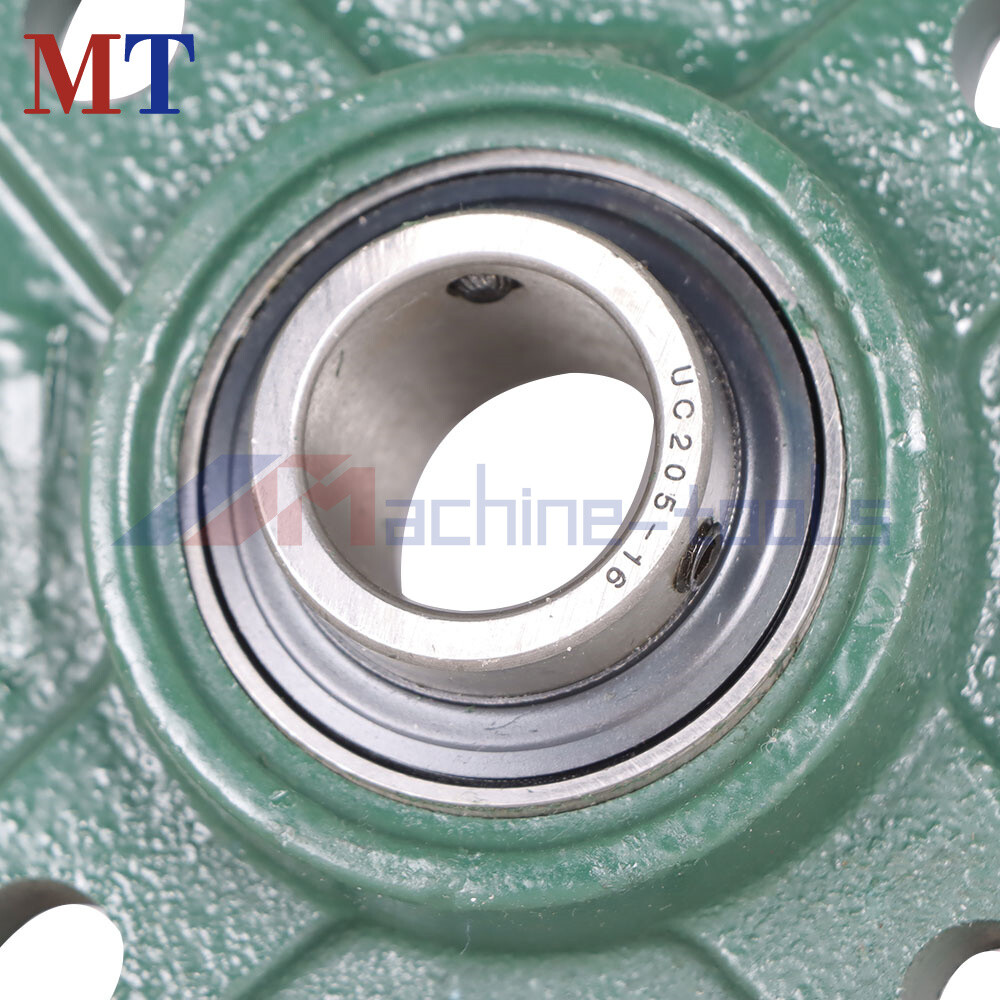 2 Pack UCF205-16 Solid Base Pillow Block Flange Mounted Bearing 1" Bore 4 Bolt