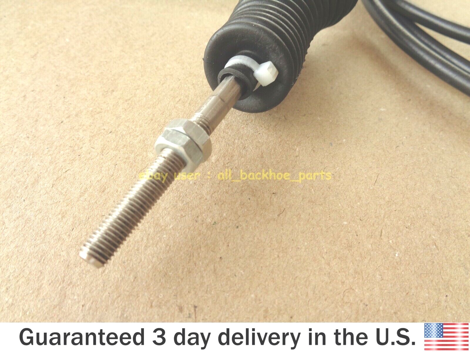 JCB BACKHOE - THROTTLE CONTROL CABLE ASSEMBLY (PART NO. 333/G6971 910/52500)