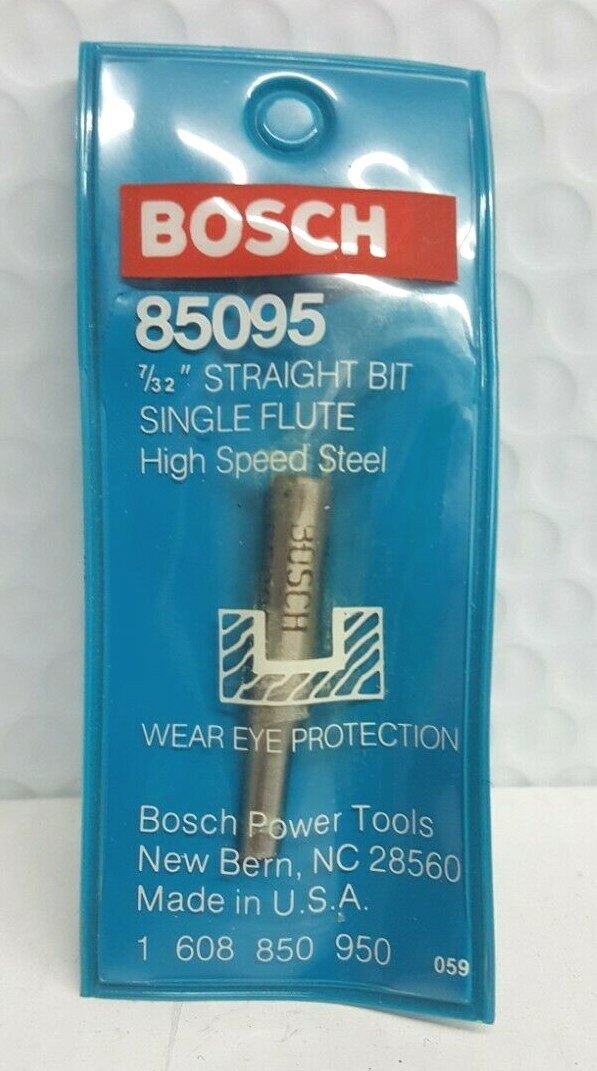 Bosch straight bit Single Flute 7/32" #85095